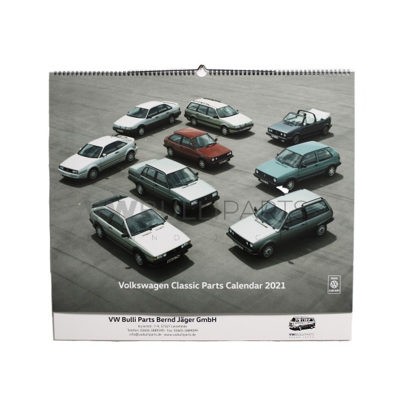 Volkswagen Bulli Parts Calendar 2021 Vw Bulli Parts En vw classic kalender 2021